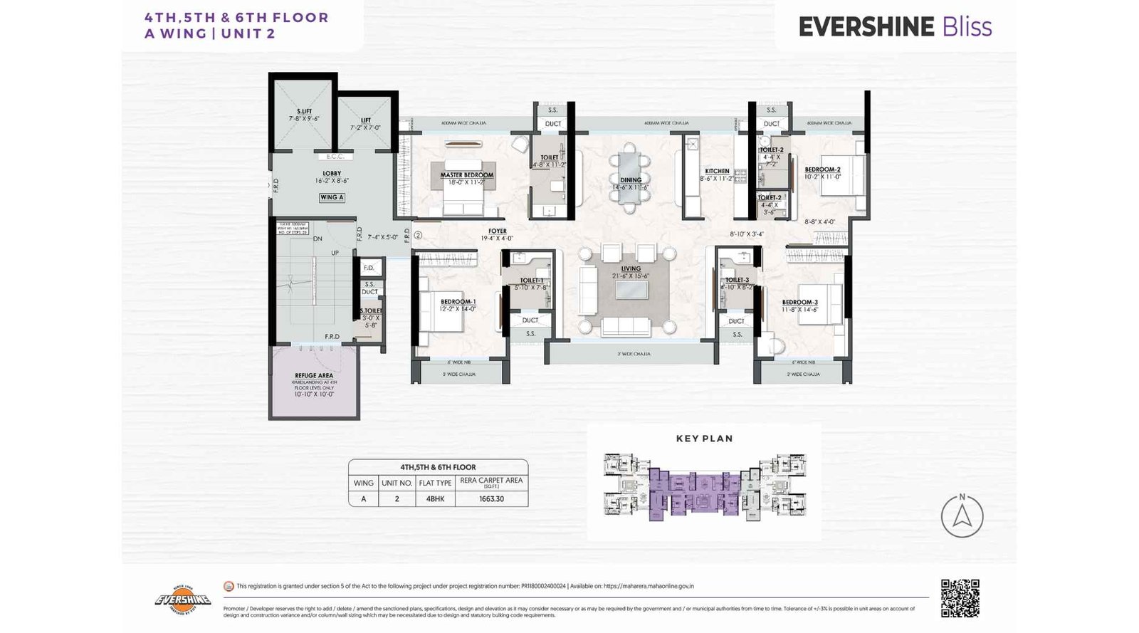 Evershine-Bliss-4-BHK-1663-Sqft